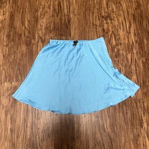 Blue Satin Skirt